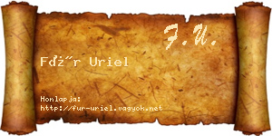 Für Uriel névjegykártya